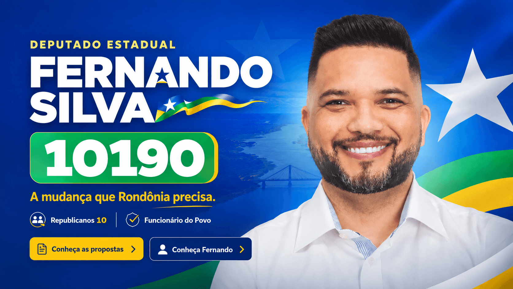 Fernando Silva 10190 — Candidato a Deputado Estadual — A mudança que Rondônia precisa